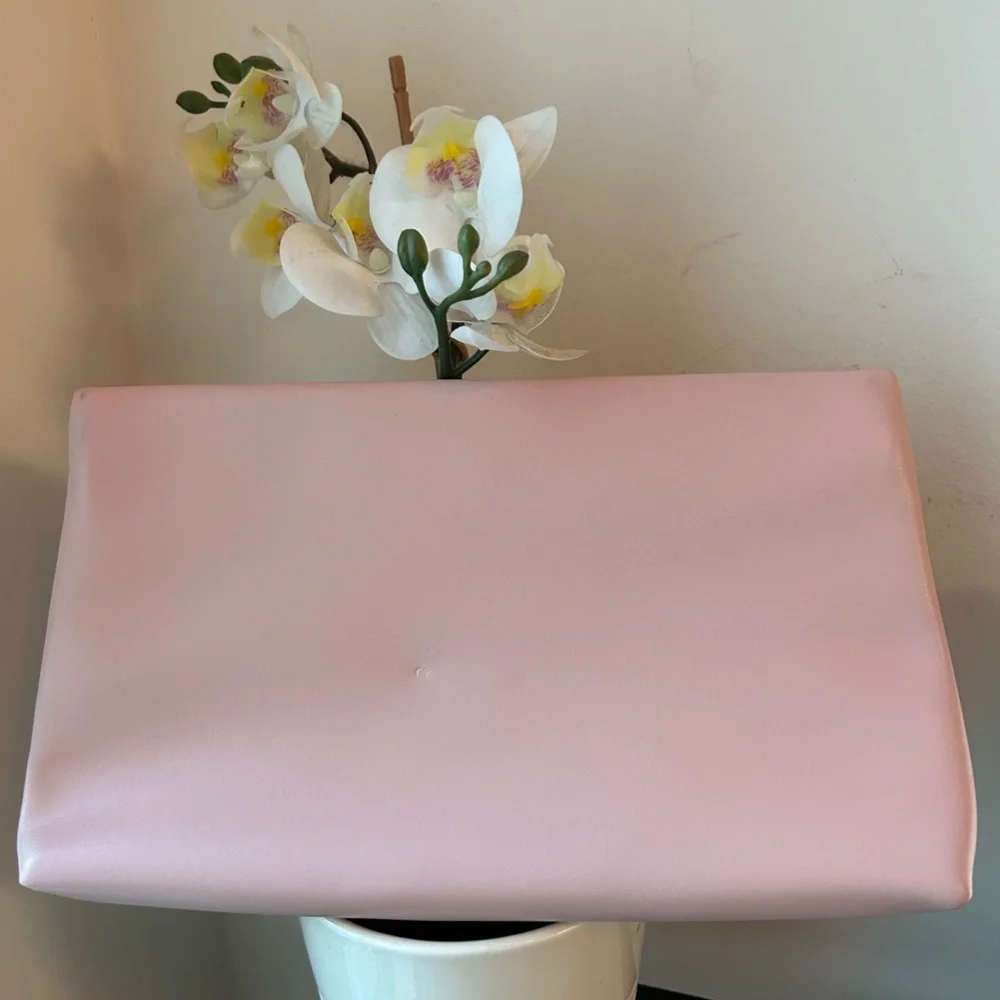 AUTHENTIC Christian Dior Blush Beaded Leather Cosmetic Bag - Picture 4 of 5